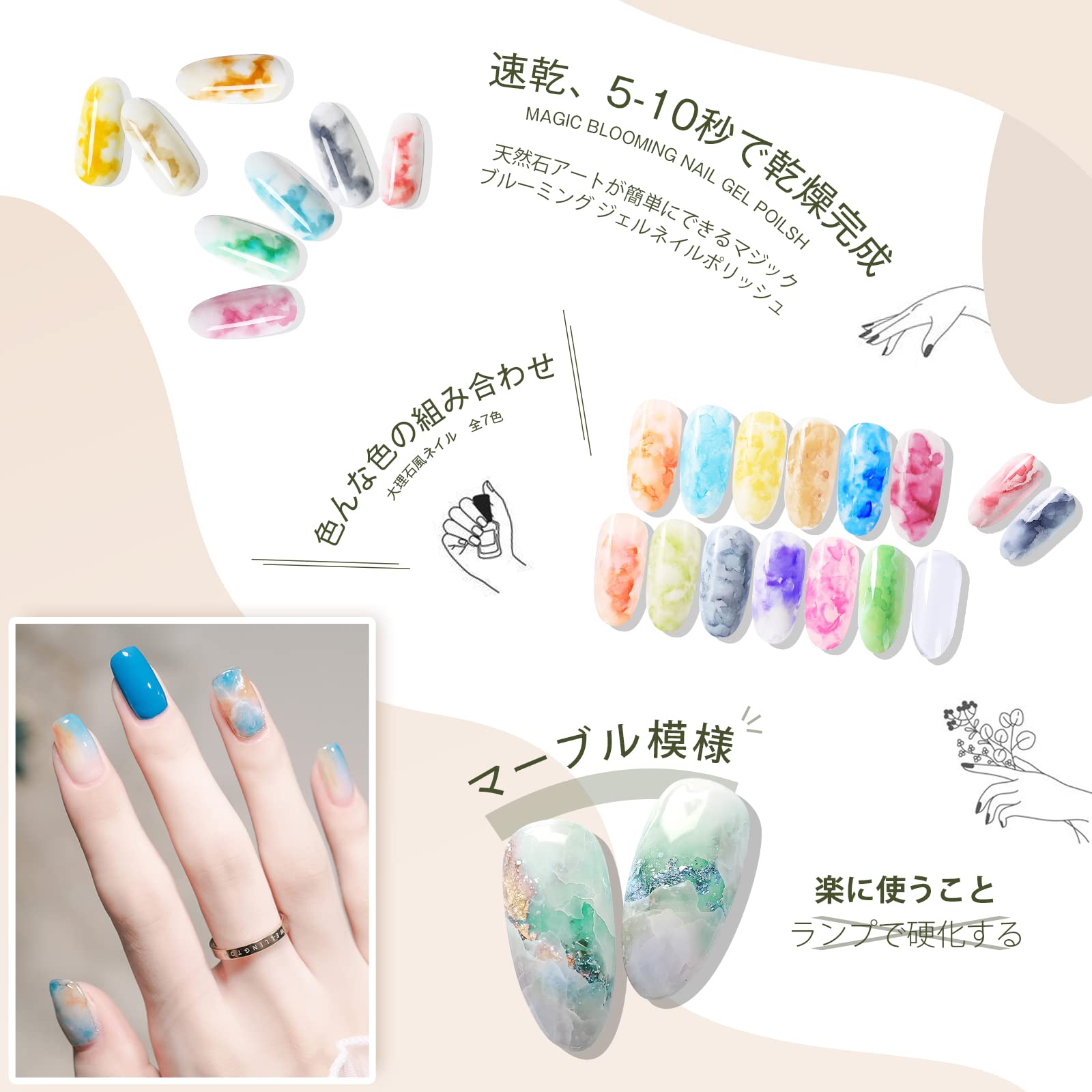 ICEGEL マーブルリキッド　17本セット 楽天市場】アイスジェル ICE GEL マーブルリキッドパステル 4ml